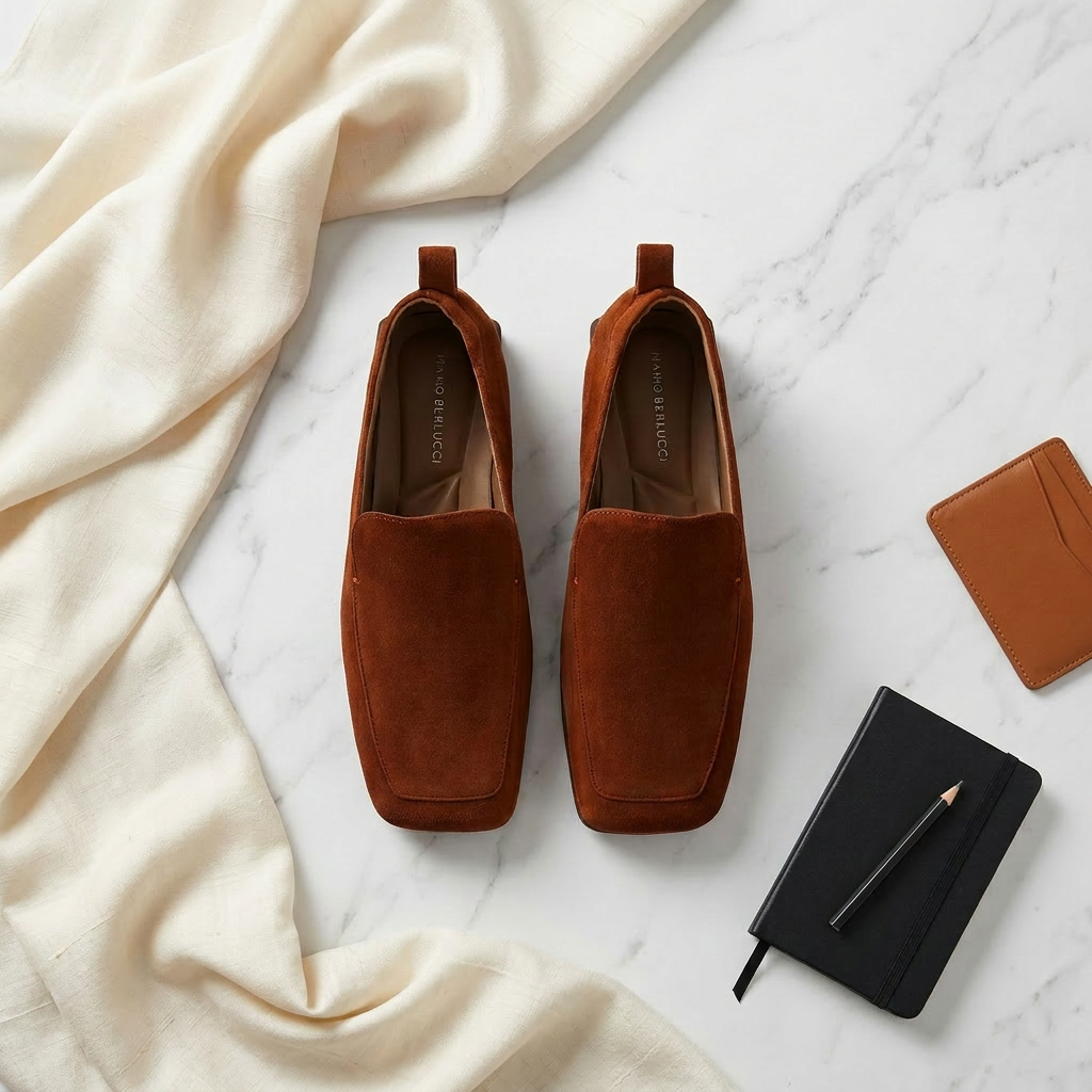 Лоферы — flat lay