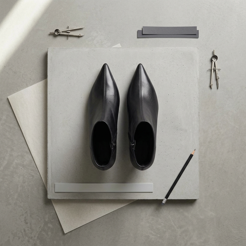 Ботильоны — flat lay