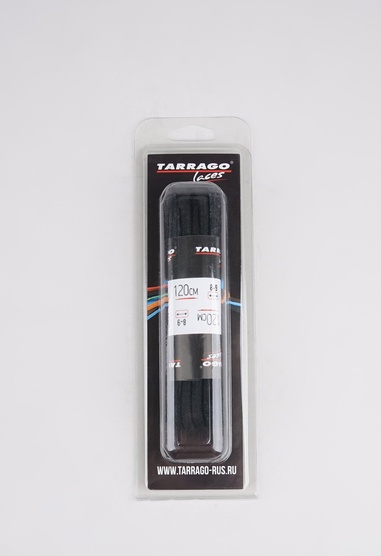 20-1458-1 TARRAGO - Шнурки 120см. Круг.Толст. Х/Б с пропит. (черный)