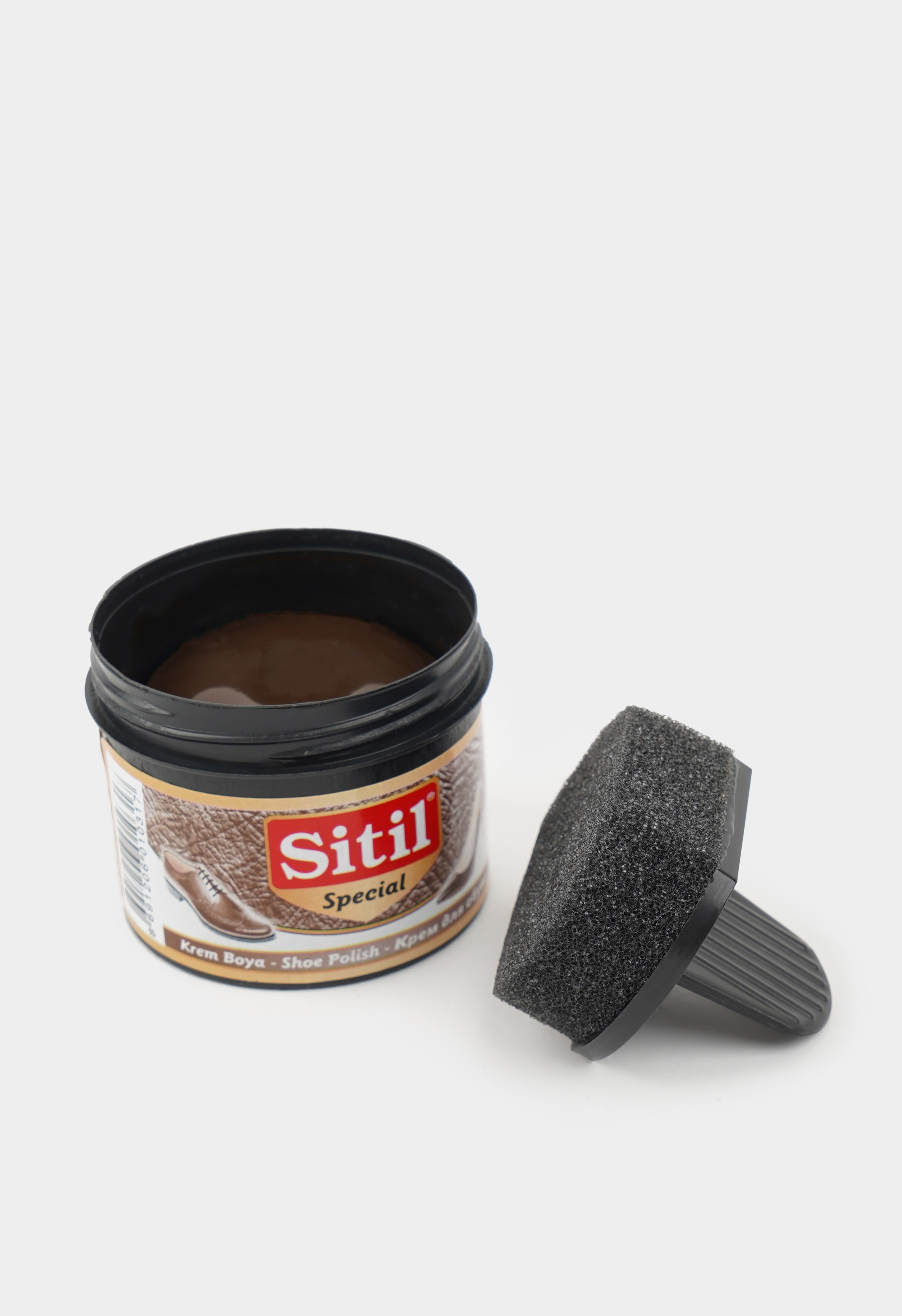 20-1480П Shoe Polish 60 ml, /темно-коричневый/, крем-блеск для обуви, Sitil