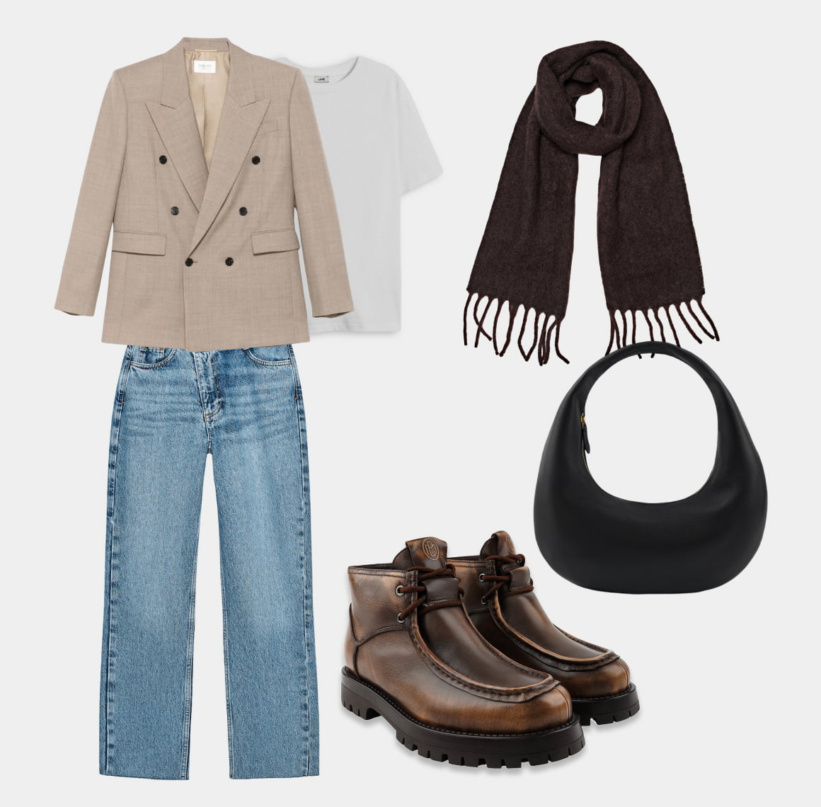 Коричневые ботинки (баннер)