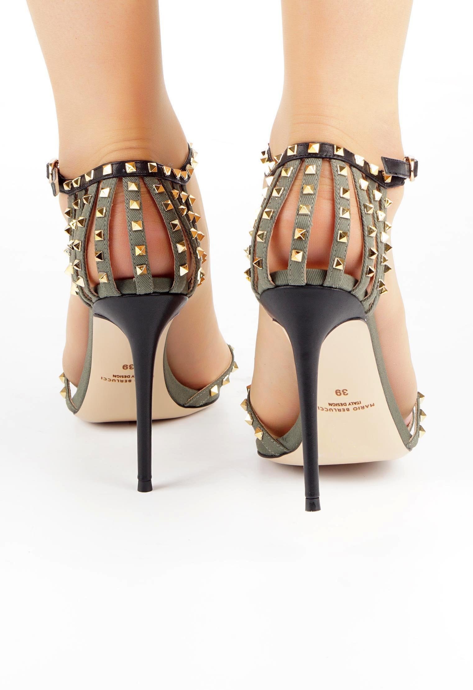 Босоножки на шпильке Mario Berlucci Босоножки на шпильке Mario Berlucci