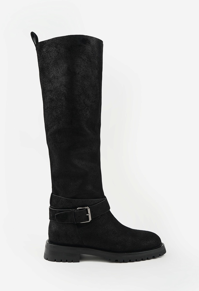 Сапоги из натуральной замши